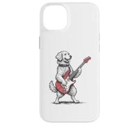 vintage golden retriever jouant de la guitare chien jouant de la guitare Coque pour iPhone 14 Plus