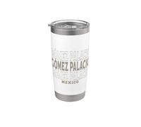 Vintage Gomez Palacio Mexique Gobelet isotherme en acier inoxydable double paroi