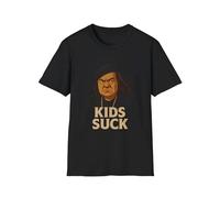 Vintage Goonies Kids Suck Unisex Softstyle T-Shirt Retro 80s Movie Quote Tee Black
