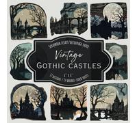 Vintage Gothic Castles: Scrapbook, craft, decoupage paper, 24 double-sided sheets, 12 designs, 6'' x 6''