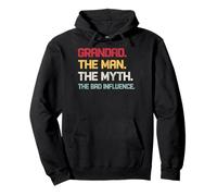 Vintage Grandad The Man The Myth The Bad Influence Rétro Sweat à Capuche