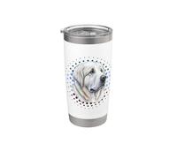 Vintage Great Pyrenees Owner Retro Sunset Pyrénées Dog Lover Gobelet isotherme en acier inoxydable double paroi