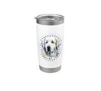 Vintage Great Pyrenees Owner Retro Sunset Pyrénées Dog Lover Gobelet isotherme en acier inoxydable double paroi