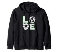 Vintage Green Recycle Earth Day Enseignant Enfants Recyclage Sweat à Capuche