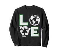 Vintage Green Recycle Earth Day Enseignant Enfants Recyclage Sweatshirt