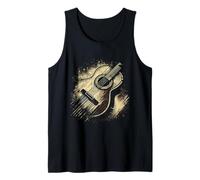 Vintage Guitar Country Music Guitar Musician Guitarist Retro Débardeur