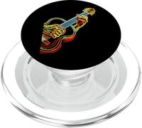 Vintage Guitar Line Art Classical Acoustic Bassist Guitarist PopSockets PopGrip pour MagSafe