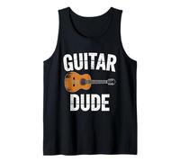 Vintage Guitar Player Guitarist Guitar Musician Music Band Débardeur