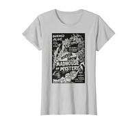 Vintage Halloween Monsters Slasher Horror Movie Show T-Shirt, Femme, Argent, 3XL