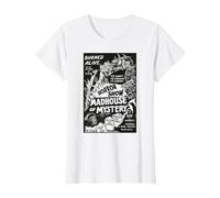Vintage Halloween Monsters Slasher Horror Movie Show T-Shirt, Femme, Blanc, L