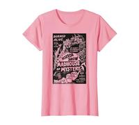 Vintage Halloween Monsters Slasher Horror Movie Show T-Shirt, Femme, Rose, 3XL