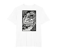 Vintage Halloween Monsters Slasher Horror Movie Show T-Shirt, Homme Grandes Tailles, Blanc, 2X Tall