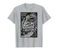 Vintage Halloween Monsters Slasher Horror Movie Show T-Shirt, Homme, Gris Chiné, 4XL