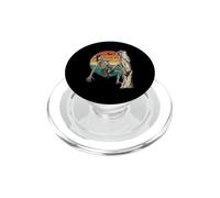 Vintage Halloween Rock Climber Funny Skeleton Climbing PopSockets PopGrip pour MagSafe