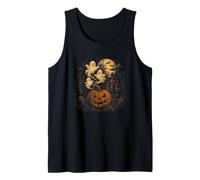 Vintage Halloween Shirt House Citrouille Fantôme Jack O Lantern Débardeur