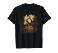 Vintage Halloween Shirt House Citrouille Fantôme Jack O Lantern T-Shirt