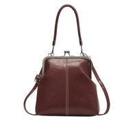 Vintage Handbags Set, Kiss Lock Design, Adjustable British Style PU Leather Bag System, Elegant Retro Shoulder Carry Purse Kit, for Work Commuting Outdoor Travel Girls Phone Women Fashion Daily Use