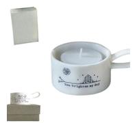 Vintage Handled Tea Light Holder,Rustic Indoor Outdoor Candle Lantern with Carry Handle for Home Decor,Wedding,Table Centerpiece Gift (F)