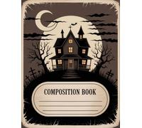 Vintage Haunted House Halloween Notebook: 120 Pages, with Handdrawn Cover Design, ideal for School Notes, Journaling, Creative Writing, Students, ... Design, ideal for School Notes, Journaling, C