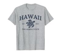 Vintage Hawaï The Aloha State Turtle Hawaiian Beach Surf T-Shirt
