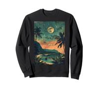 Vintage Hawaï Voyage Kauai Beach Nature Paysage Sweatshirt
