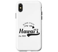 Vintage Hawaii Est. 1959 Aloha State - Carte des îles hawaïennes Coque pour iPhone X/XS