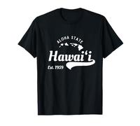 Vintage Hawaii Est. 1959 Aloha State - Carte des îles hawaïennes T-Shirt