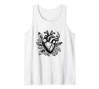 Vintage Heart Old School Love Tattoo Style Valentine Débardeur