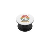 Vintage Hexagon Kayaker Kayaking I Need A Good Paddling PopSockets PopGrip Adhésif