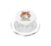 Vintage Hexagon Kayaker Kayaking I Need A Good Paddling PopSockets PopGrip pour MagSafe