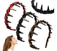 Vintage High Cranium Artificial Pearl Hairband, 2025 New Elegant Braided Pearls Headbands with Teeth, Anti-slip Decorative Hair Bands Fashion Hair Accessories for Women (3PCS-B)