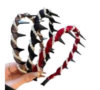 Vintage High Cranium Artificial Pearl Hairband, 2025 New Elegant Non slip Pearl Headbands, Headband Zig Zag, Bridal Hair Hoop Party Wedding Hair Accessories for Women and Girls (3pcs)