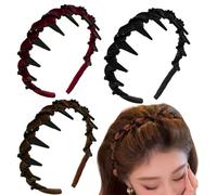 Vintage High Cranium Hairband, Fashion Hair Accessories Braid Tool Non Slip Hairband, Bridal Hair Hoop Rhinestones Hairs Accessories, Elegant Hair Hoop for Women Girls