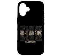 Vintage Highland Park, Illinois Coque pour iPhone 16