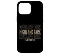 Vintage Highland Park, Illinois Coque pour iPhone 16 Pro Max
