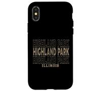 Vintage Highland Park, Illinois Coque pour iPhone X/XS
