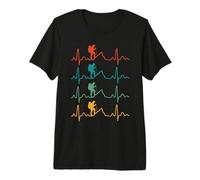 Vintage Hiking Heartbeat Hiker Nature Lover Outdoor T-Shirt Haut de Gamme
