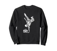 Vintage Hip Hop Old School Breakdance Breakdancer Graffiti Sweatshirt