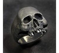 Vintage Hommes Punk Squelette Anneau Gothique Punk Fantôme Tête Tête De Mort Anneau Hip-hop Hommes Horreur Squelette Locomotive Rock Biker Bijoux