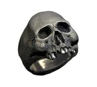 Vintage Hommes Punk Squelette Anneau Gothique Punk Fantôme Tête Tête De Mort Anneau Hip-hop Hommes Horreur Squelette Locomotive Rock Biker Bijoux