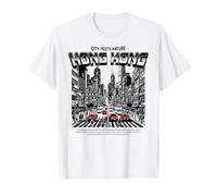 Vintage Hong Kong Street Scene Red Taxi Kowloon HKG Asie T-Shirt