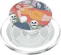 Vintage Horreur Pin Up Art - Femme Squelettes Gothique Halloween PopSockets PopGrip pour MagSafe
