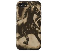 Vintage Horse Lightning Retro 80s 90s Western Grunge Graphic Coque pour iPhone SE (2020) / 7/8
