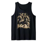 Vintage Horse Lightning Retro 80s 90s Western Grunge Graphic Débardeur