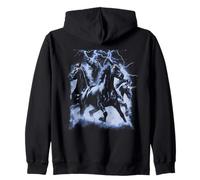 Vintage Horse Lightning Retro 80s 90s Western Grunge Graphic Sweat à Capuche