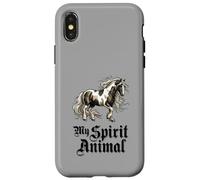 Vintage Horse My Spirit Animal Equestrian Coque pour iPhone X/XS