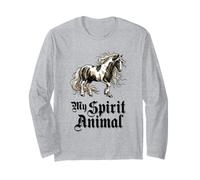 Vintage Horse My Spirit Animal Equestrian Manche Longue