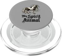 Vintage Horse My Spirit Animal Equestrian PopSockets PopGrip pour MagSafe