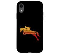 Vintage Horse Rider Girl 80s Hunter Jumper Coque pour iPhone XR