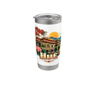 Vintage Hue Vietnam Souvenir de voyage Cadeau monument Gobelet isotherme en acier inoxydable double paroi